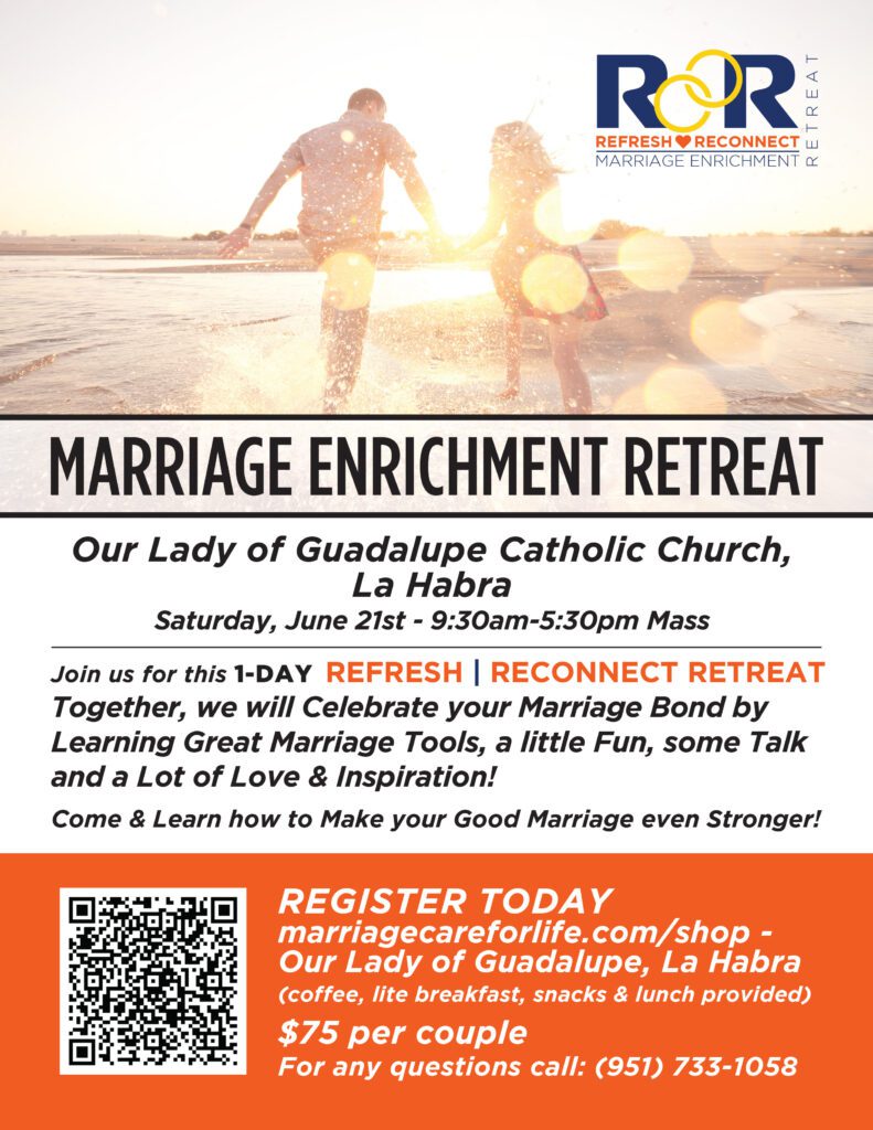 Refresh Reconnect RETREAT PROMO VERT 8.5x11 OurLadyGuadalupe