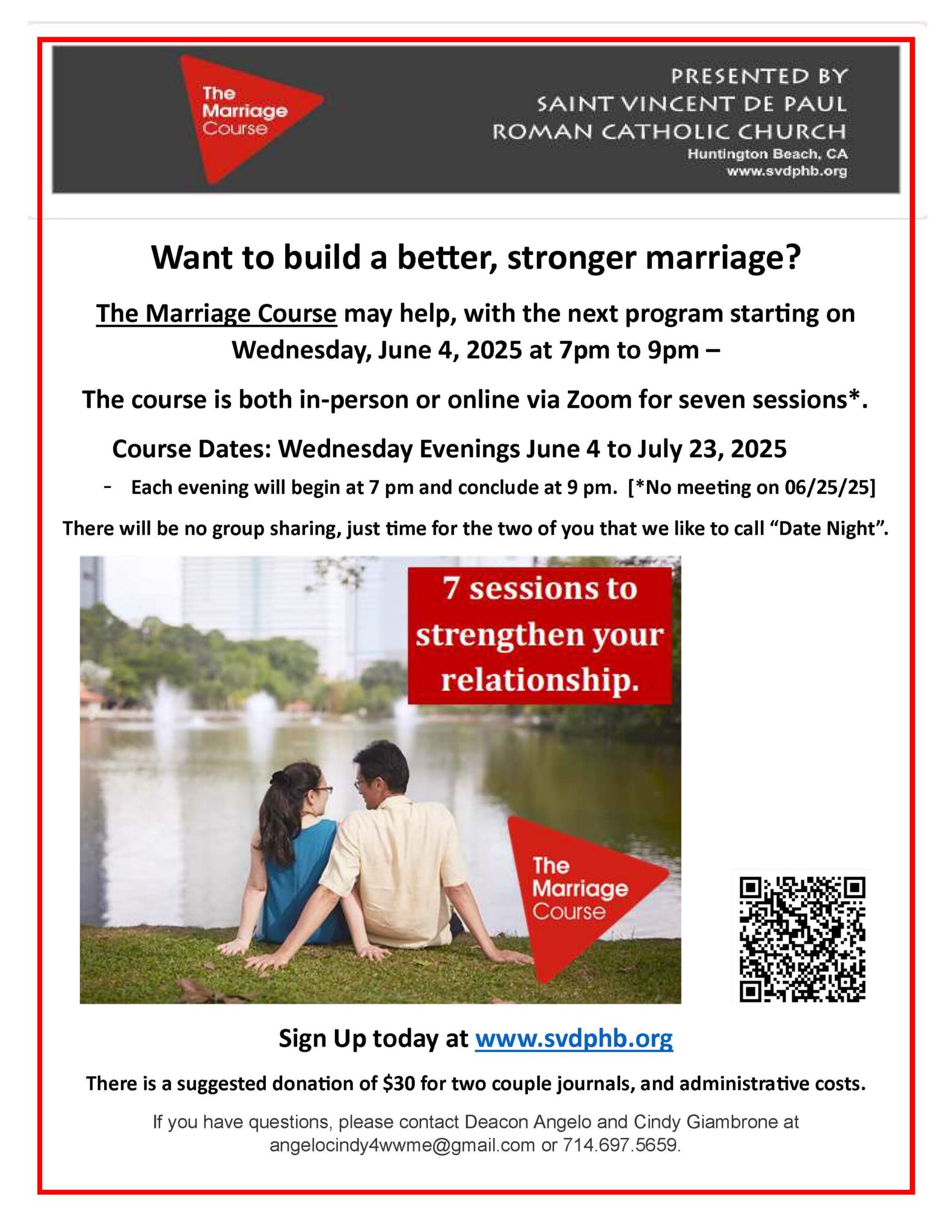 The Marriage Course Summer 2025 flyer ver 03 26 25
