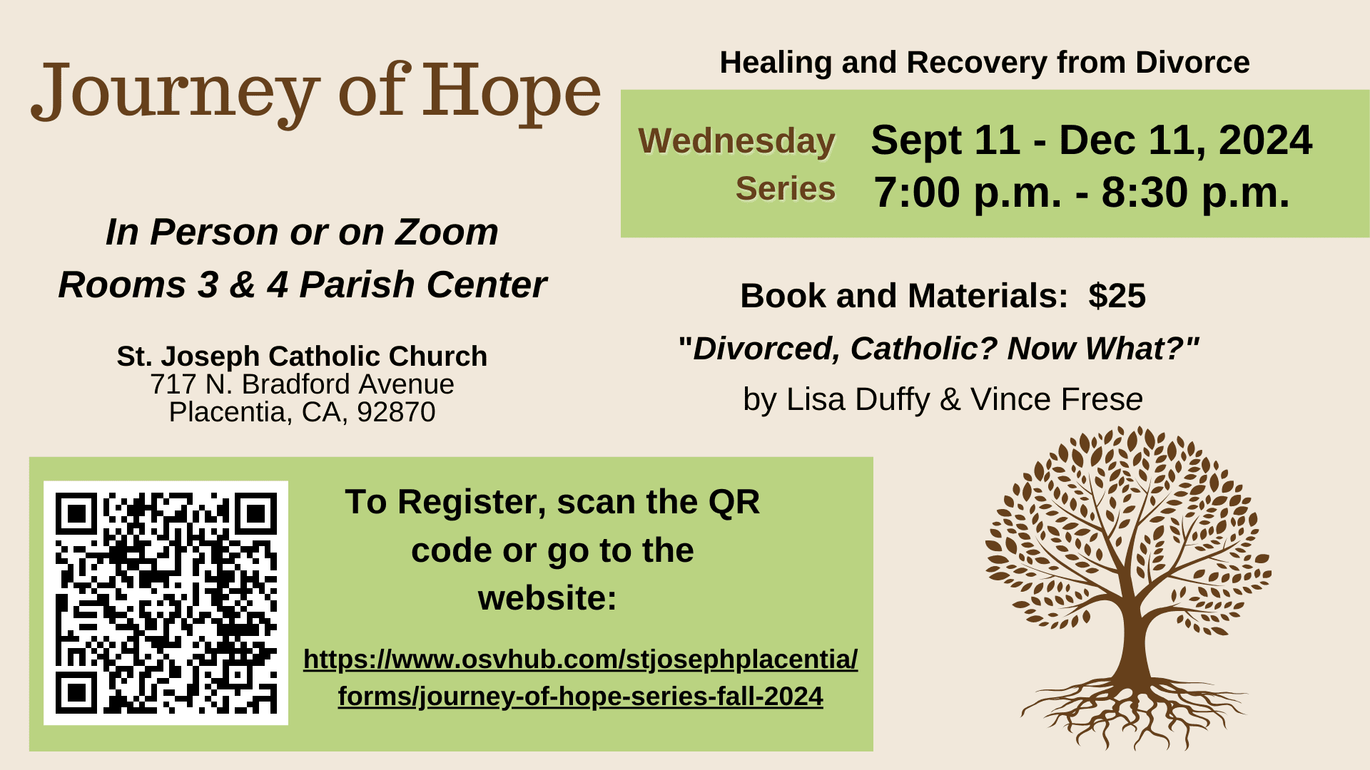 Updated Fall Journey of Hope Series 2024 Flyer