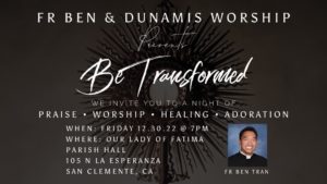 “Be Transformed” at Our Lady of Fatima