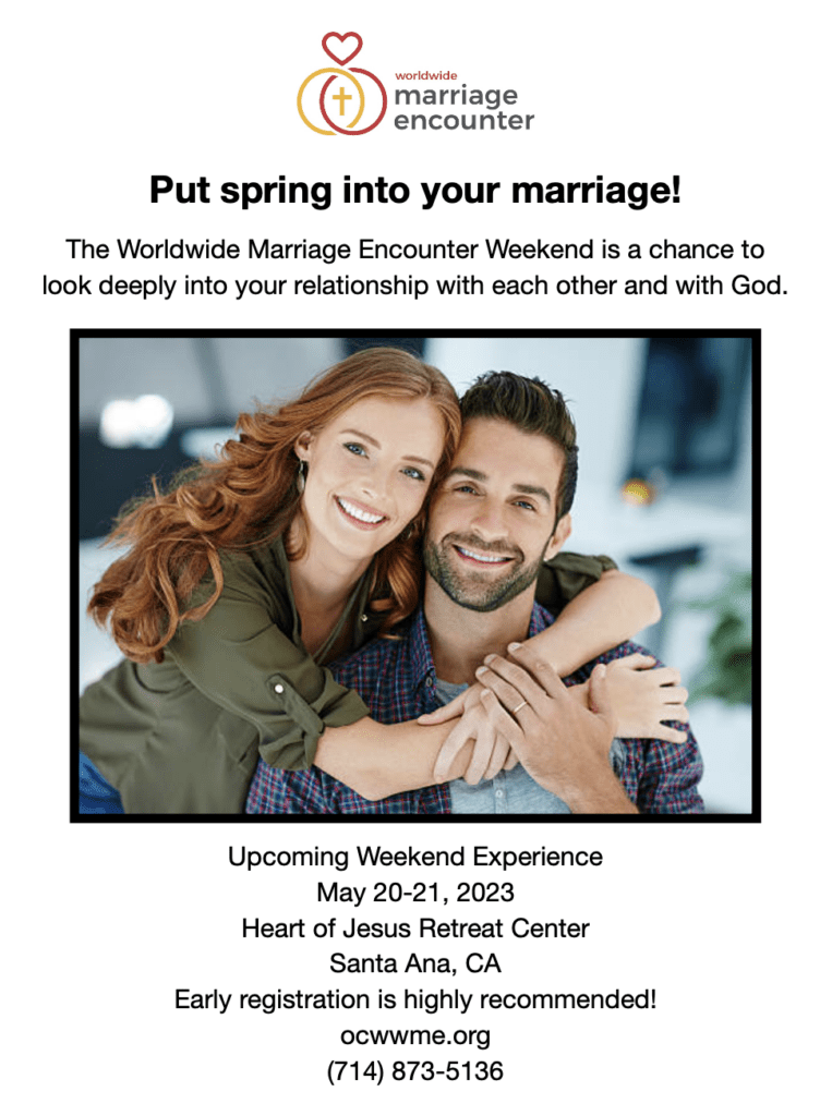 Worldwide Marriage Encounter Weekend Experience