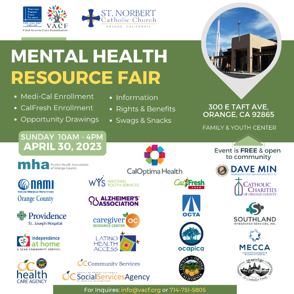 Mental Health Resource Fair Social Media Posts