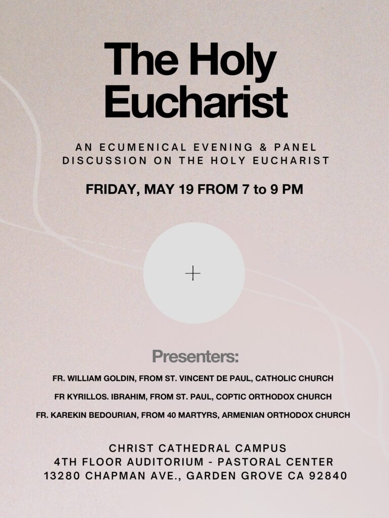 An Ecumenical evening  & panel discussion on the Holy Eucharist